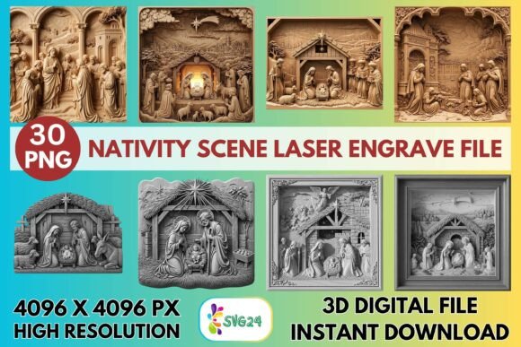 3D Nativity Scene Laser Engrave File: A Guide to Premium Holiday Art