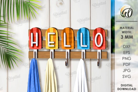3D Summer Towel Rack Laser Cut: A Digital Design Guide