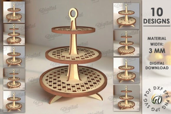 3D Tiered Tray Stand Bundle