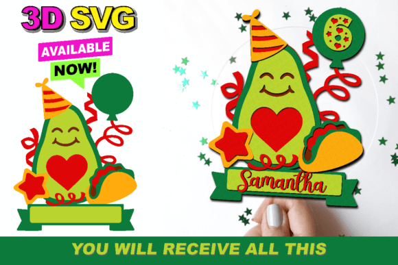 Avocado Cake Topper 3D SVG: A Crafter’s Guide