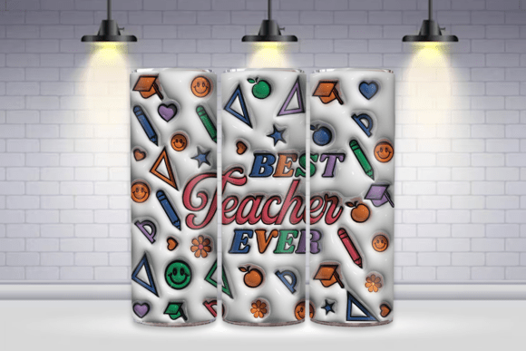 Best Teacher Ever 3d Sublimation Wrap: Elevating Your Custom Tumbler Projects