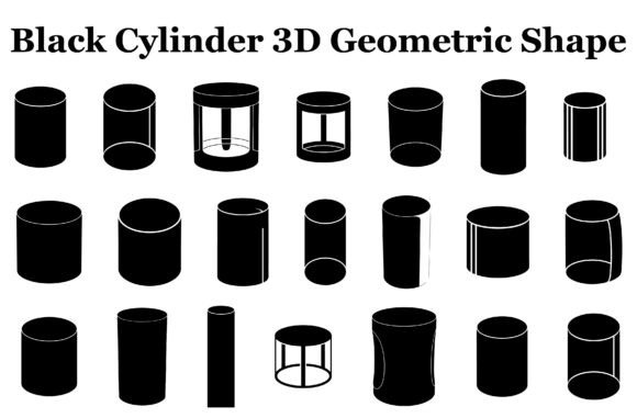 Black Cylinder 3D Geometric Shape: A Practical Asset for Modern Design Workflows