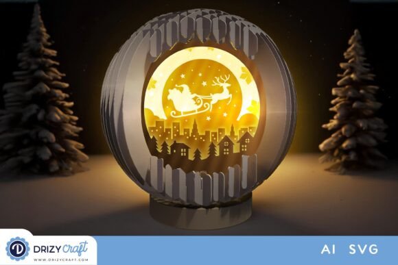 Creating Magic with the Santa Sleigh Reindeer 3D Pop Up Folded Paper Art Design