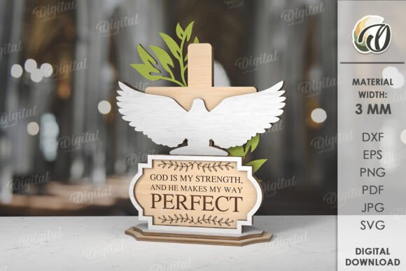 Designing Faith: A Guide to 3D Christian Standing Decor Lasercut Digital Files