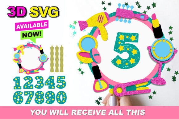 Elevate Designs with 3D SVG Cake Toppers