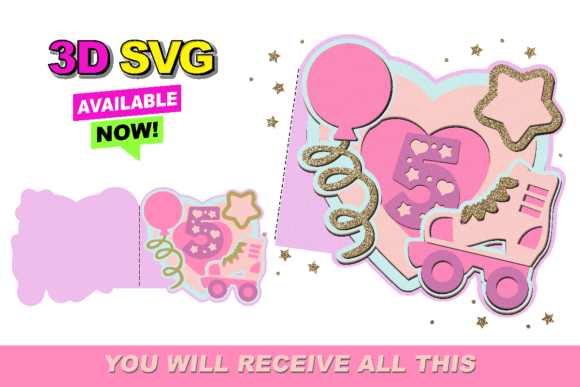 Elevate Designs with Roller Card 3D SVG