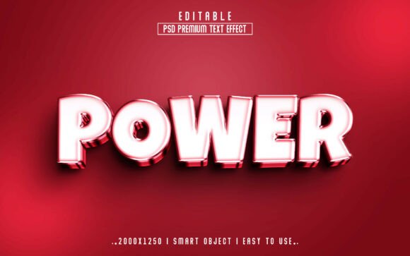 Elevating Visual Identity with the Power 3D Editable PSD Text Effect Style