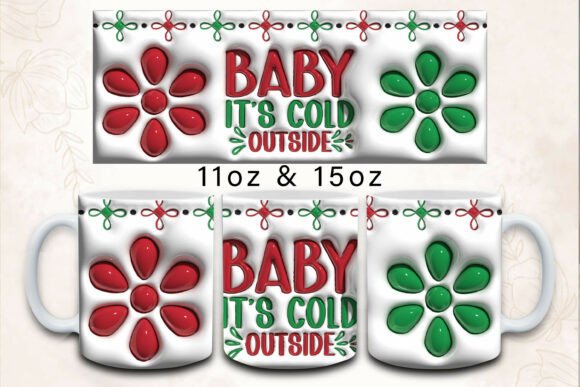 Evaluating the 3D Inflated Baby It's Cold Outside Mug Design