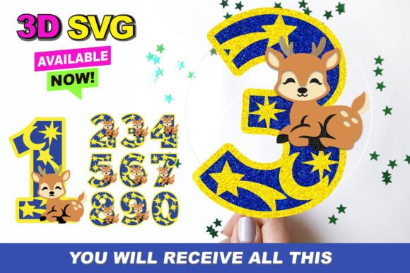 Evaluating the Utility of Baby Deer Numbers 3D SVG for Digital Crafting