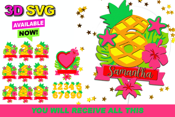 Hawaiian Topper Numbers 3D SVG: A Comprehensive Guide for Creators