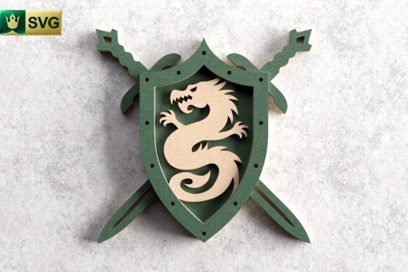 Strategic Crafting: Leveraging the Dragon Crest 3D Layered SVG for Brand and Decor Impact