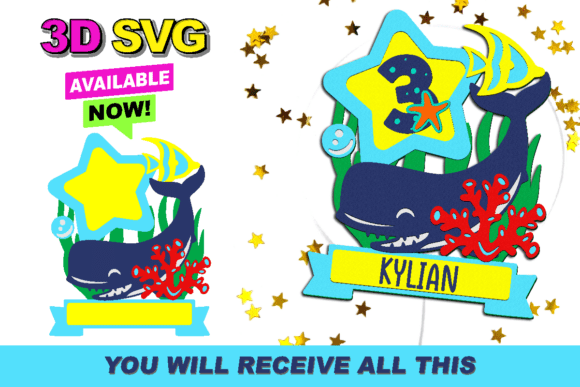 Strategic Design Applications for the Whale Cake Topper 3D SVG Collection