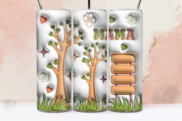Transforming Sublimation with 3D Inflated Mama PNG Tumbler Wraps