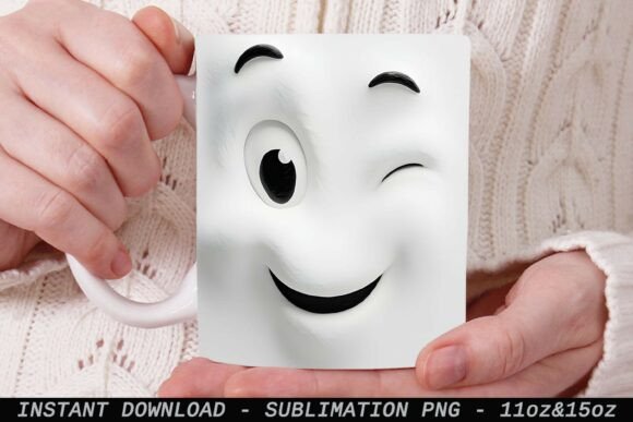 Understanding the Appeal and Practicality of Funny Expression Face 3D Mug Wrap PNG Designs
