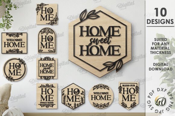 Unlocking Creativity with the 3D Wooden Home Signs Bundle