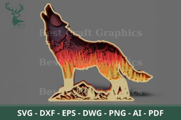 Wolf 3D Forest Landscape Laser Cut File: A Practical Review for Creators