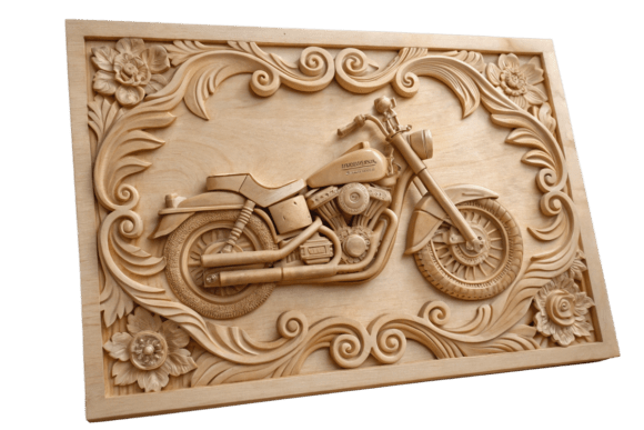 Wood Motorcycle Design: Elevating Modern Crafts with Precision Laser Art